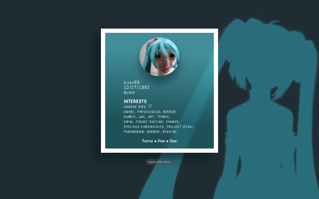 Carrd profile picture for @containment
